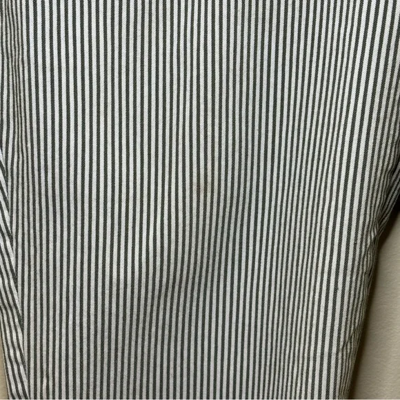 Chico's Perfect Stretch Striped Pants White Green Size 0 - Picture 4 of 6